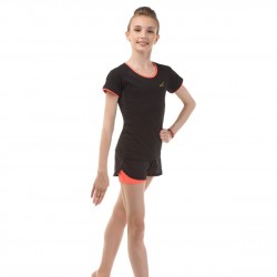 T-shirt SOLO size 38 (Black-Orange)