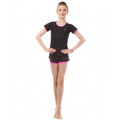 T-shirt SOLO size 40 (Black-Pink)