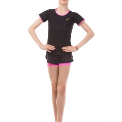 T-shirt SOLO size 38 (Black-Pink)