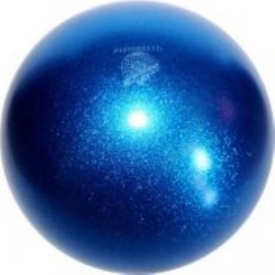 Gym ball PASTORELLI New Generation GLITTER HIGH VISION 18cm (00047.Glitter Blue)