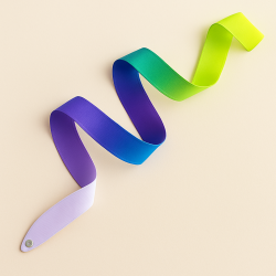 Chacott/Sasaki multicolor ribbon 5 or 6 m Juta